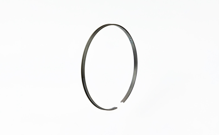 Ring with u-shaped section